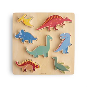 ​​Mushie Wooden Puzzle​ - Dinosaur
